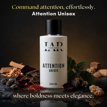 ATTENTION (unisex)  Saffron | Rose | Oud | Patchouli | Musk | Amber