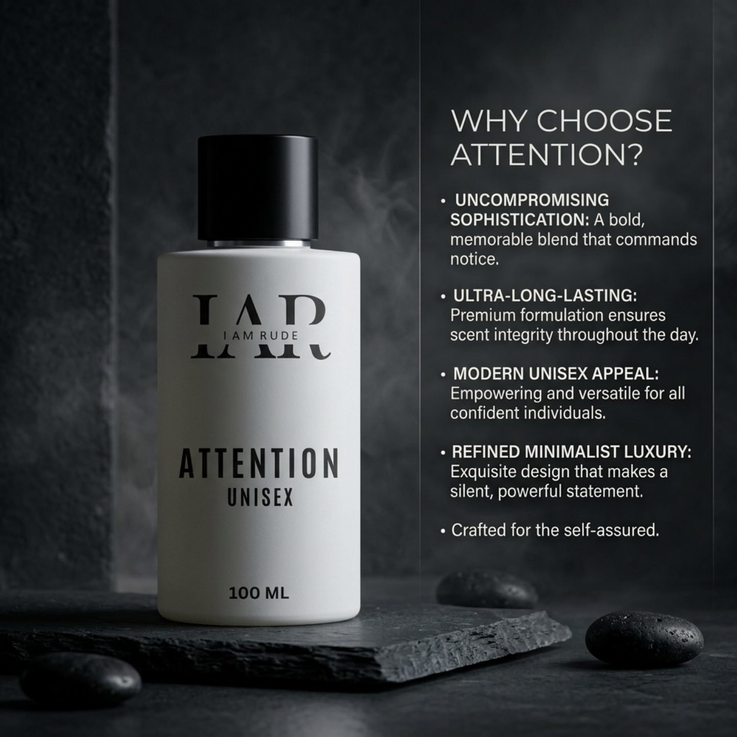 ATTENTION (unisex)  Saffron | Rose | Oud | Patchouli | Musk | Amber